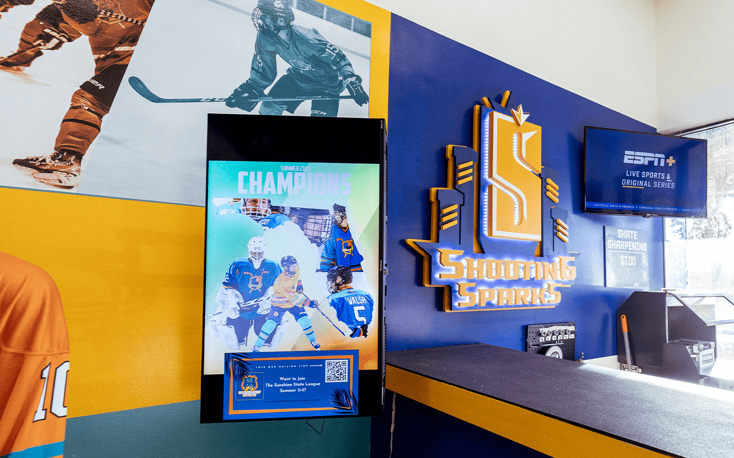 pro shop designed by hockey marketing company cormorant marketing