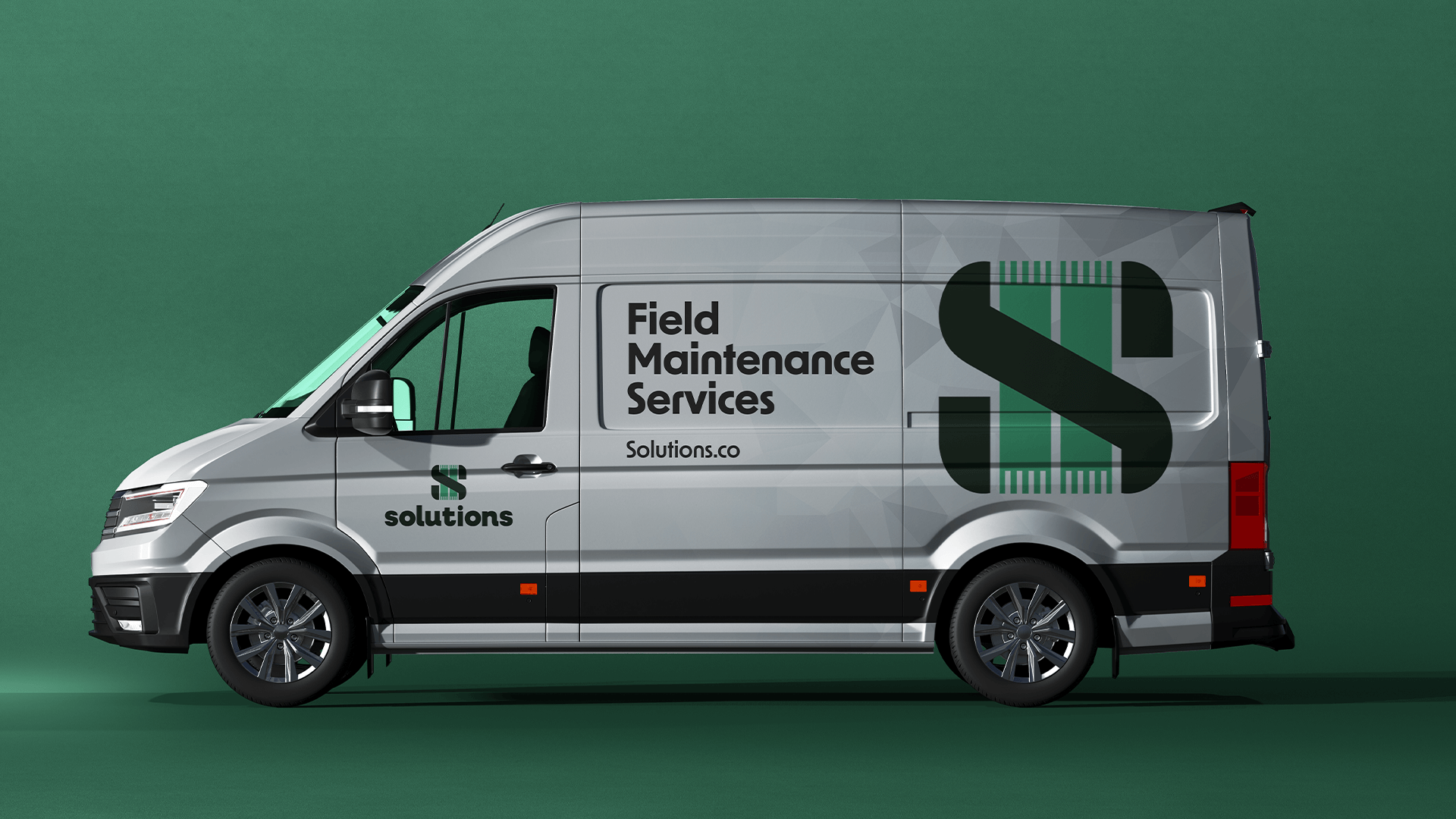 custom vehicle that is wrapped on a green background