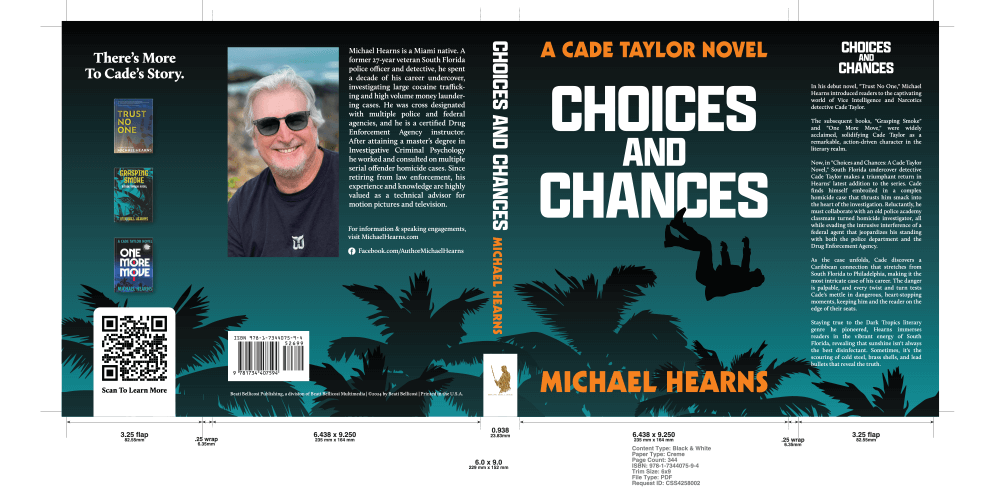 book cover design layout for Choices and Chances