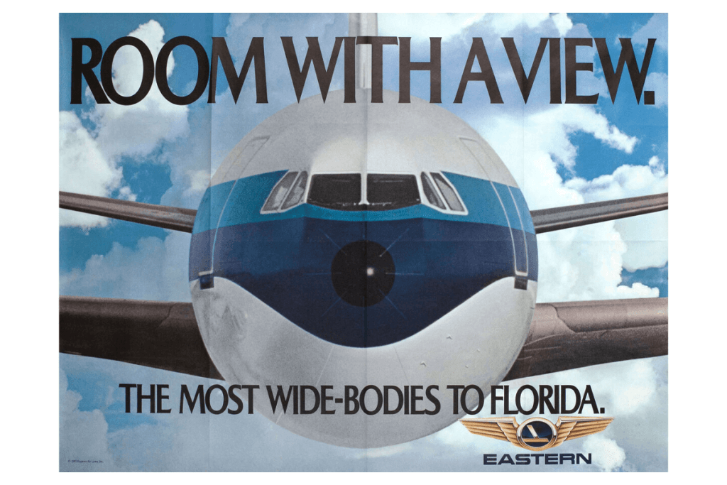 Print Marketing Eastern a vintage ad for eastern airlines